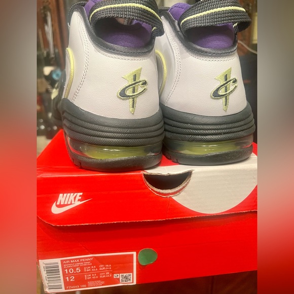 Nike Air Max Penny 2024 White/Lemon Twist Men Women Shoes - Picture 7 of 9